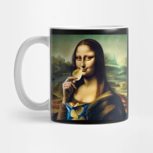 Mona Lisa Potato Chip Delight: National Potato Chip Day Mug